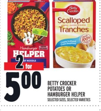 Metro Betty crocker potatoes or hamburger helper offer