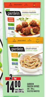 Metro Gardein frozen entrée offer