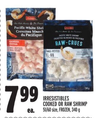 Metro Irresistibles cooked or raw shrimp offer