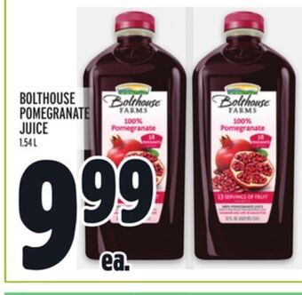 Metro Bolthouse pomegranate juice offer