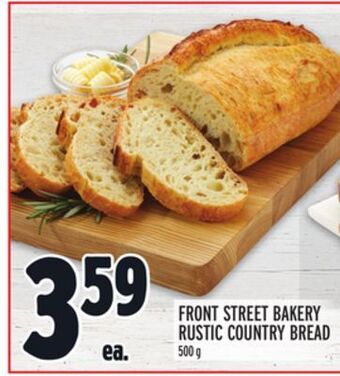 Metro Front street bakery rustic country bread offer