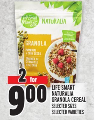 Metro Life smart naturalia granola cereal offer