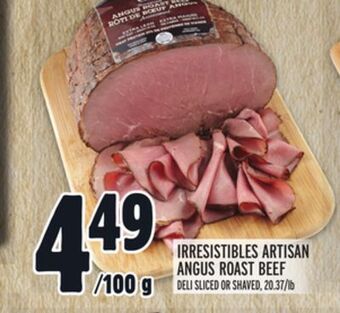 Metro Irresistibles artisan angus roast beef offer