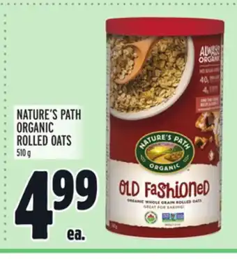 Metro Nature's path organic rolled oats offer