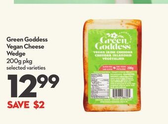 Longo's Green goddess vegan cheese wedge offer