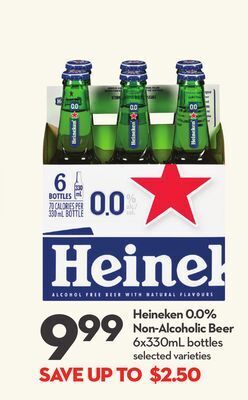 Longo's Heineken 0.0% non-alcoholic beer offer