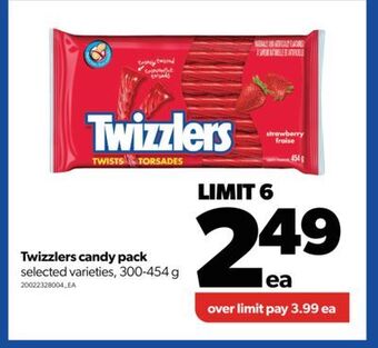 Real Canadian Superstore Twizzlers candy pack, 300-454 g offer