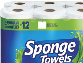 Real Canadian Superstore Spongetowels, 6=12 rolls offer