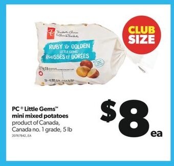 Real Canadian Superstore Pc® little gems™ mini mixed potatoes, 5 lb offer