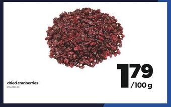 Real Canadian Superstore Dried cranberries offer