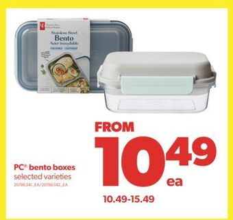Real Canadian Superstore Pc® bento boxes offer
