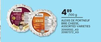 Loblaws Alexis de portneuf brie cheese offer