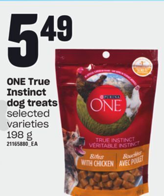Loblaws Purina one true instinct dog treats, 198 g offer