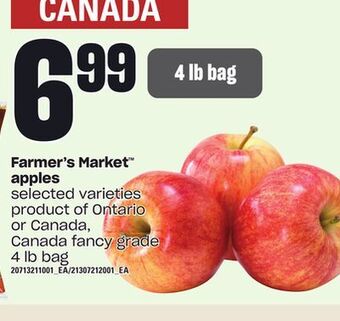 Loblaws Farmer's market apples, 4 lb bag offer