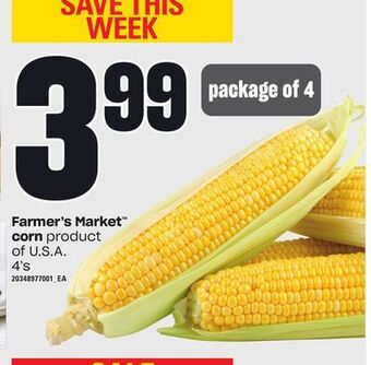 Loblaws Farmer's market corn, 4's offer