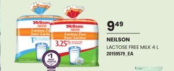 Loblaws Neilson lactose free milk 4 l offer