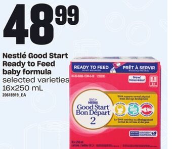 Loblaws Nestlé good start ready to feed baby formula, 16x250 ml offer