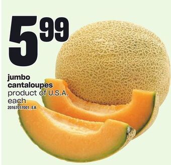 Loblaws Jumbo cantaloupes offer