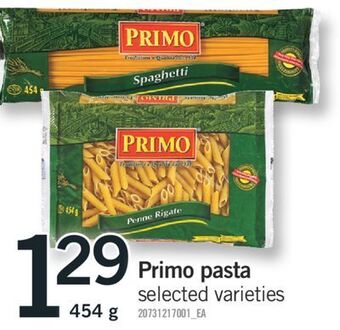 Fortinos Primo pasta 454 g offer