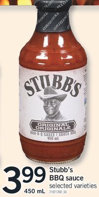 Fortinos Stubb's bbq sauce, 450 ml offer