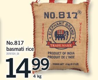 Fortinos No. 817 basmati rice offer