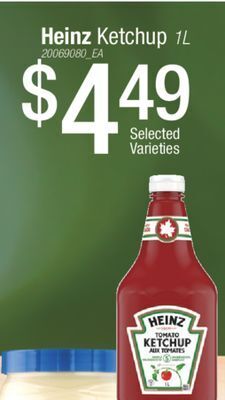 Fortinos Heinz ketchup, 1l offer