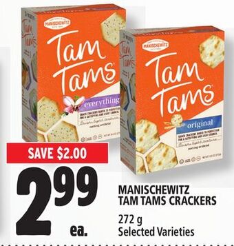 Metro Manischewitz tam tams crackers offer