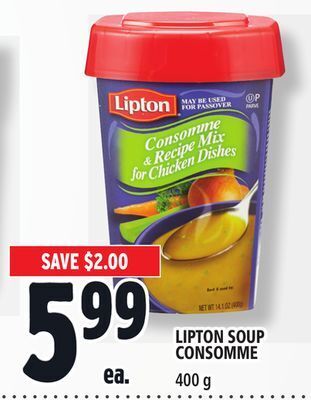 Metro Lipton soup consomme offer