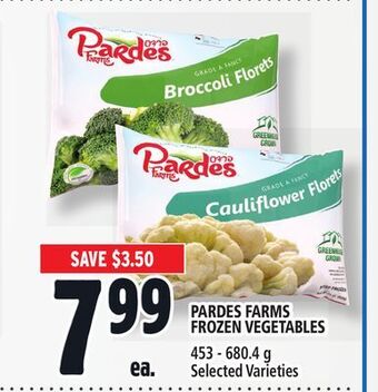 Metro Pardes farms frozen vegetables offer