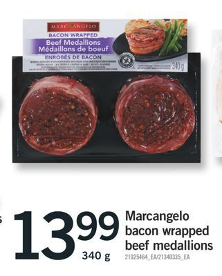 Fortinos Marcangelo bacon wrapped bacon medallions, 340g offer
