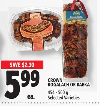 Metro Crown rogalach or babka offer