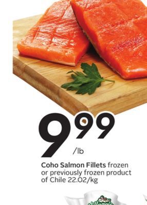 Sobeys Coho salmon fillets offer
