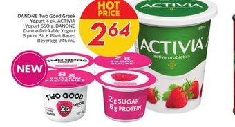 Sobeys Danone two good greek yogurt offer