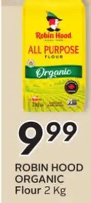 Sobeys Robin hood organic flour offer