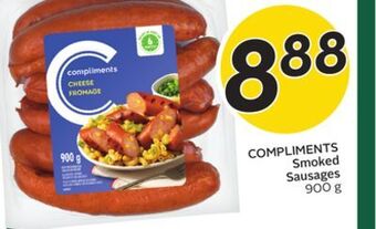 Sobeys Compliments smoked sausages offer