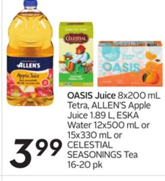 Sobeys Oasis juice offer
