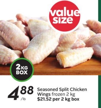 Sobeys Seasoned split chicken wings offer