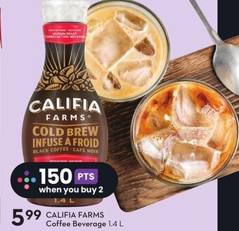 Sobeys Califia farms coffee beverage offer