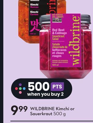 Sobeys Wildbrine kimchi or sauerkraut offer