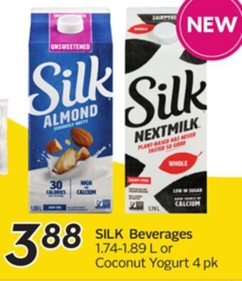 Sobeys Silk beverages offer