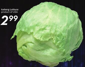 Sobeys Iceberg lettuce offer