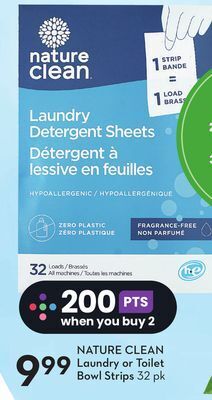 Sobeys Nature clean laundry or toilet bowl strips offer