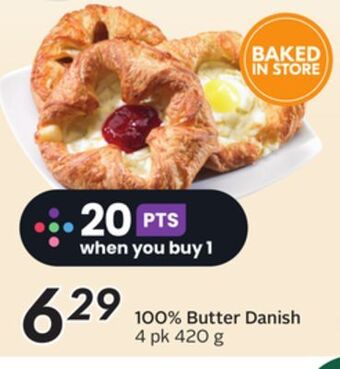 Sobeys 100% butter danish offer