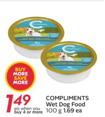 Sobeys Compliments wet dog food offer