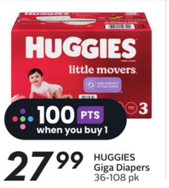 Sobeys Huggies giga diapers offer