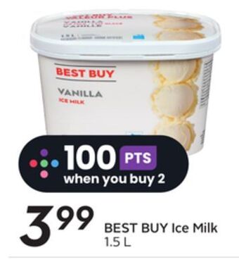 Sobeys Best buy ice milk offer