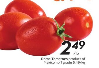 Sobeys Roma tomatoes offer