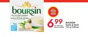 Sobeys Boursin garlic & herb offer