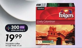 Sobeys Folgers coffee k-cup® pods offer