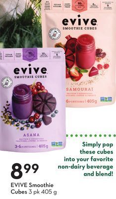 Sobeys Evive smoothie cubes offer